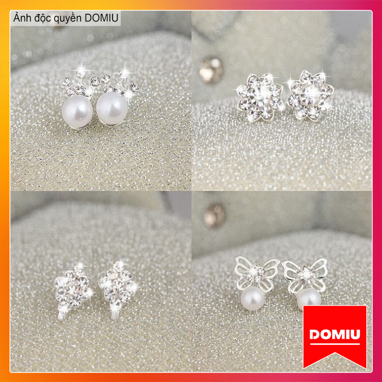 Bông tai nữ Hàn Quốc bông tai nữ dễ thương khuyên tai nữ cá tính bông tai đẹp cá tính hoa tai nữ khuyên nụ