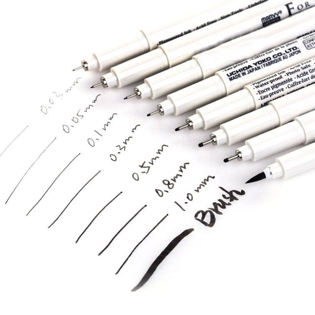 Bút vẽ kỹ thuật Nét Line Marvy Uchida 4600 Drawing Pen Kháng Nước