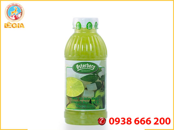 Sinh tố osterberg chanh bạc hà & thạch dừa 1l