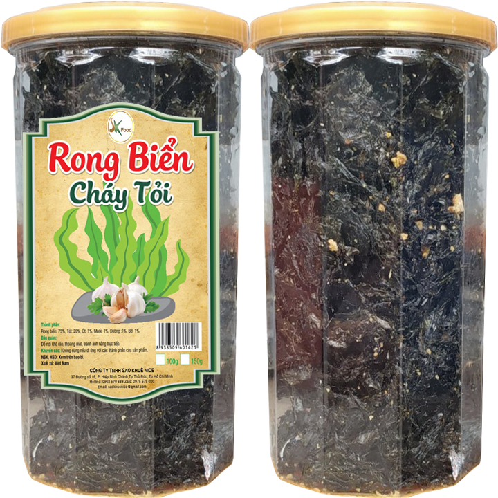 [HCM]COMBO 2 HŨ RONG BIỂN SẤY TỎI ỚT THƠM NGON BỔ DƯỠNG - MỖI HŨ 100G HIỆU SK FOOD