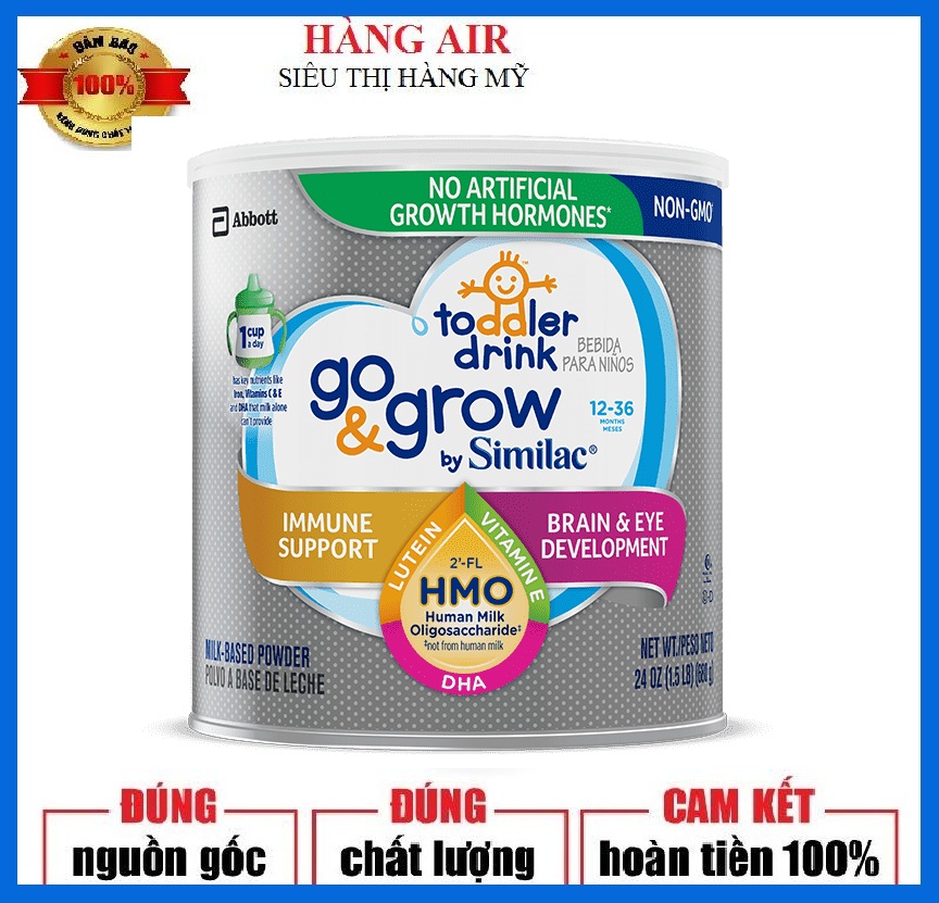 Sữa bột similac go grow non-gmo - hmo 680g mỹ