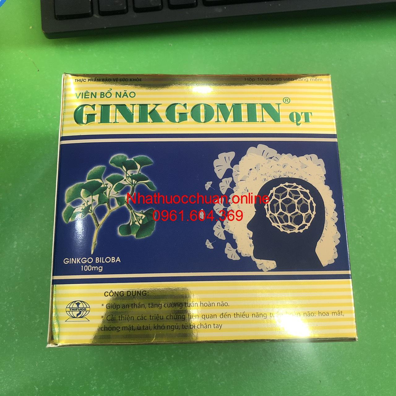 Ginkgomin QT Viên bổ não (10*10)
