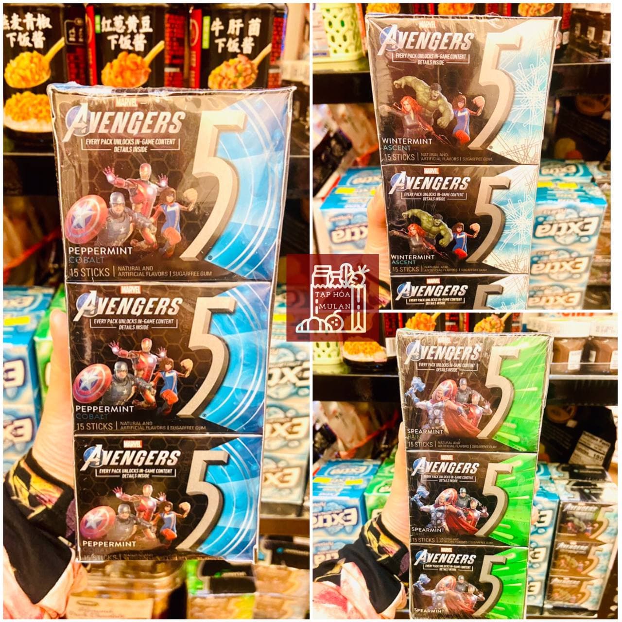 Sigum Bạc hà không đường Số 5 - Lốc 12 hộp