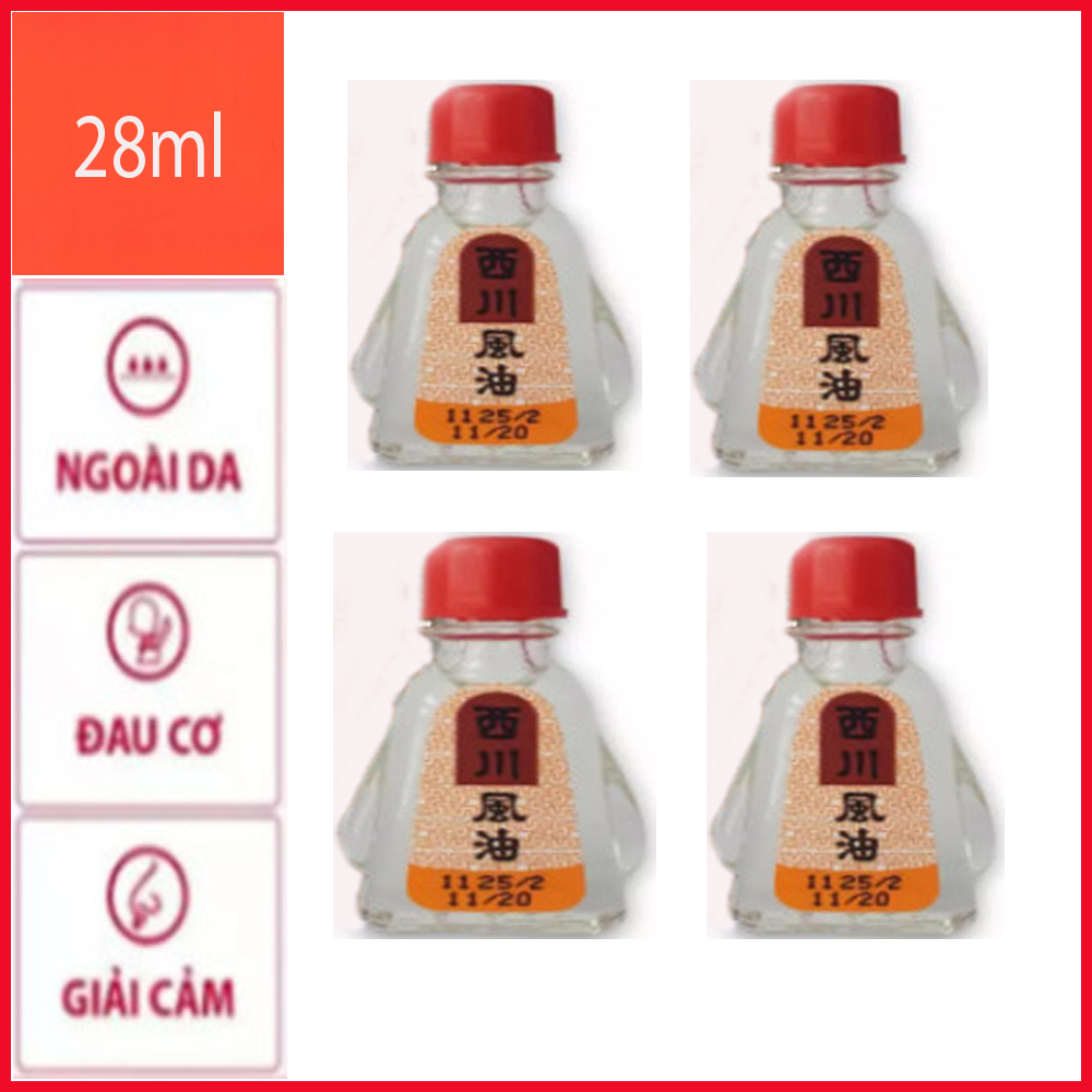 Bộ 4 dầu gió thái lan see chuan oil