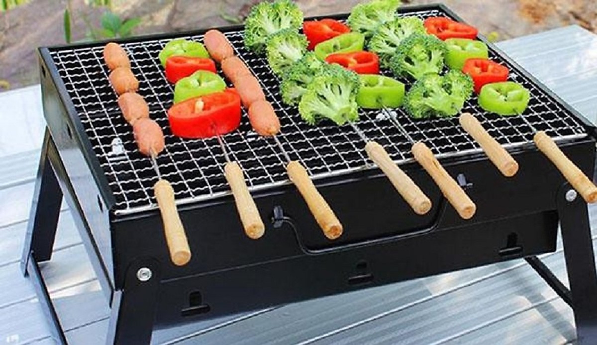 Bếp nướng than hoa, than củi - rainy cao cấp giá rẻ - rn 32ttbt