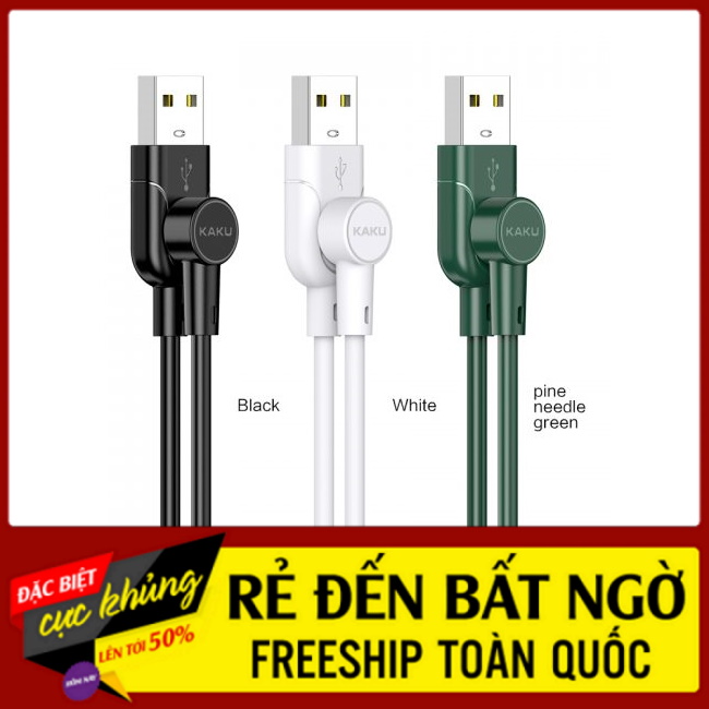 Cáp sạc chính hãng kaku chuyên dùng cho iphone 5/6/7/8/xsmax bảo hành 12 tháng