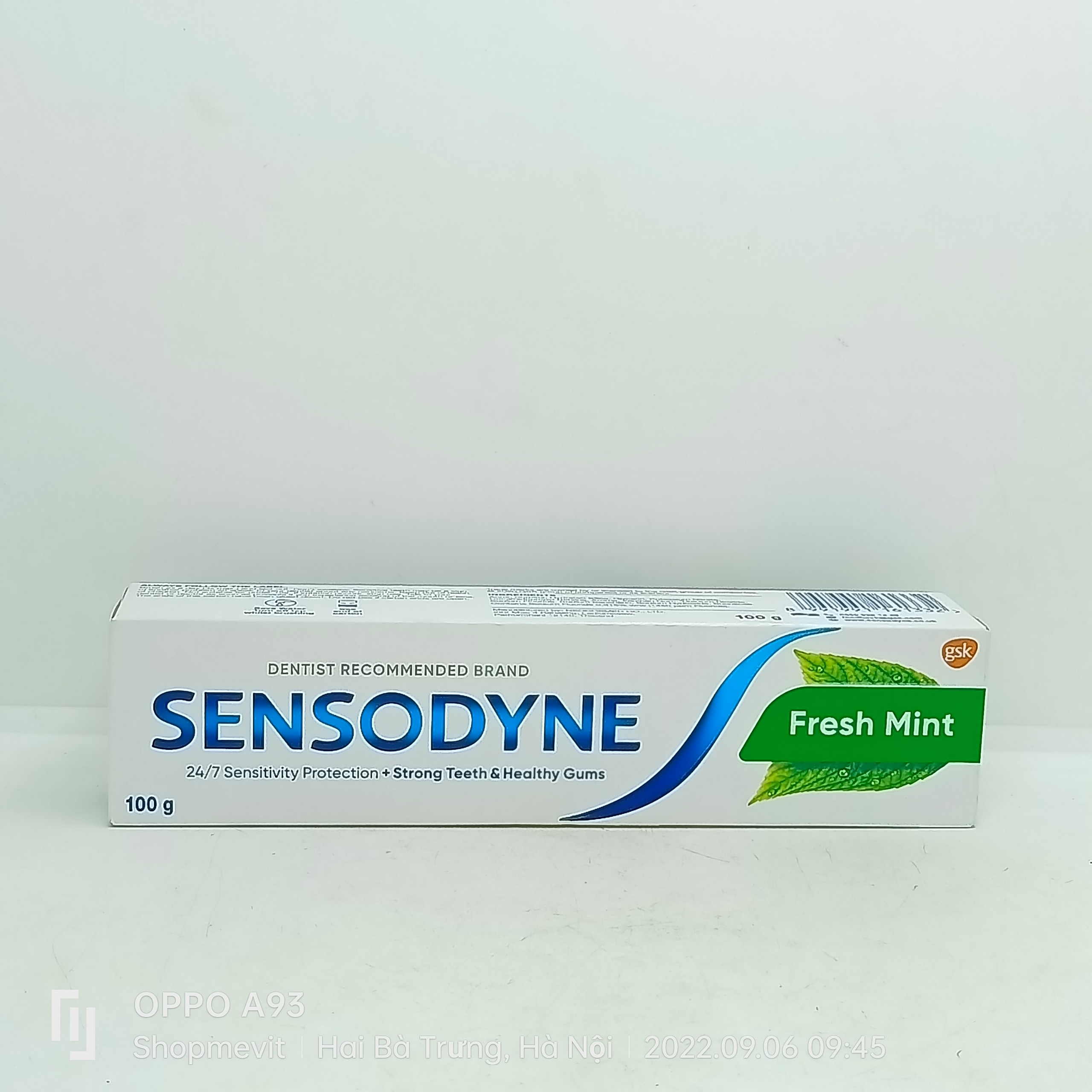 Kem đánh răng sensodyne fresh mint - tuýp 100g