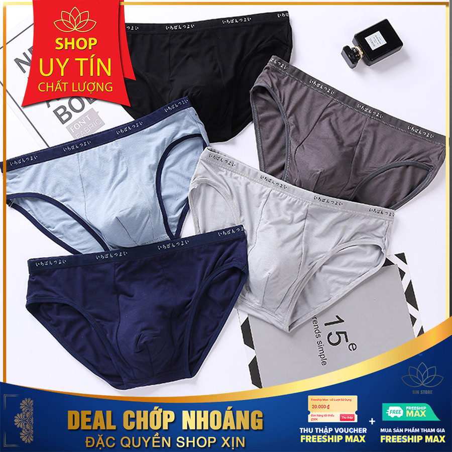 Quần sịp nam MUJI - Quần sịp tam giác trơn cao cấp Nhật Bản