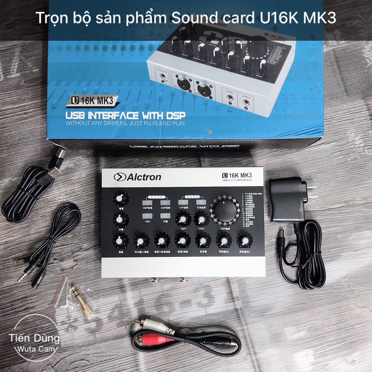 Mic live stream Sound card alctron U16k KM3 đi mic Takstar SM8B Chân dây livestream