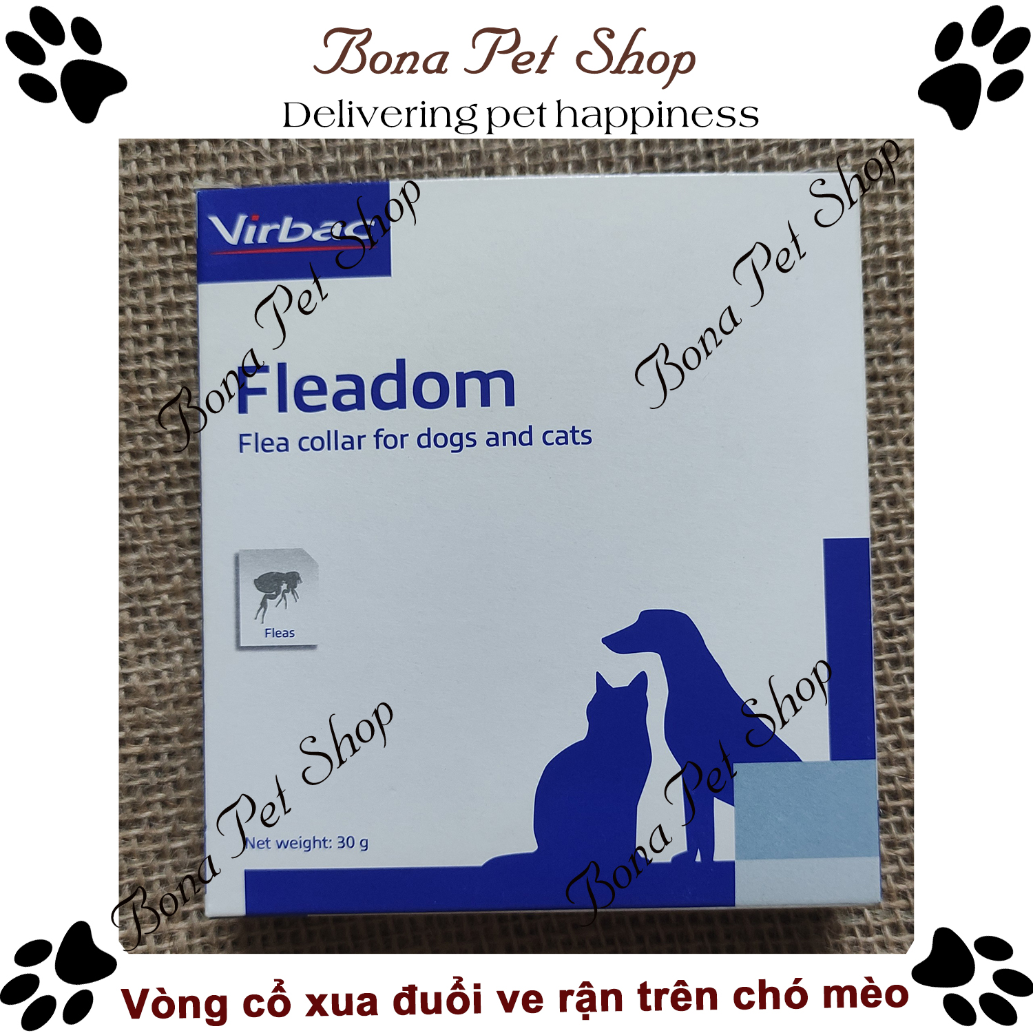 Vòng cô xua đuổi ve cho chó mèo