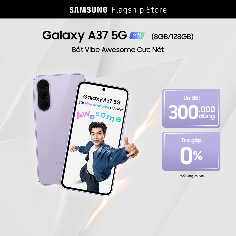 [TAI NGHE TYPE C] [KIỂM TRA GIỎ HÀNG] Điện thoại Samsung Galaxy A37 5G (8-128GB) - Hàng chính hãng