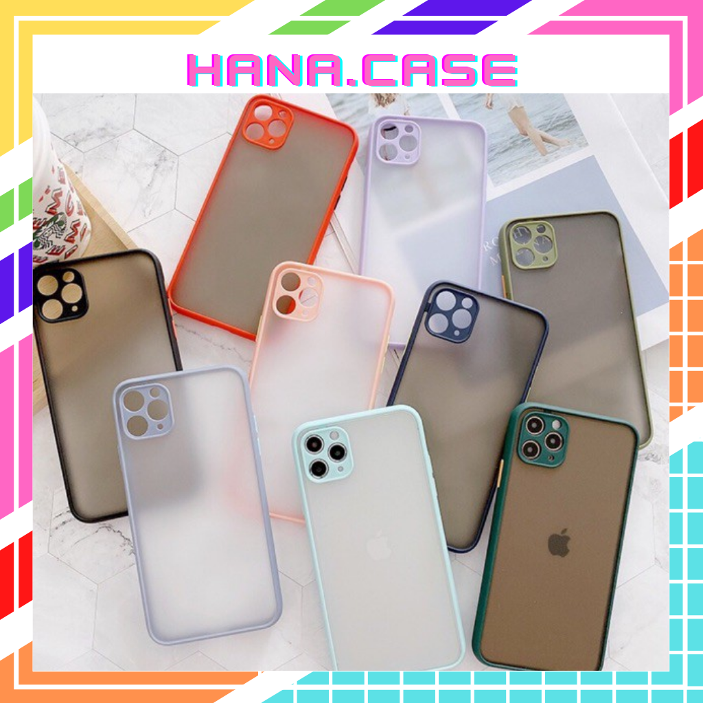 [HCM]Ốp Nhám Bảo Vệ Camera iPhone 7 8 7 Plus 8 Plus X Xs Xr XsMax iPhone 11 11 Pro 11 Promax Hana Case