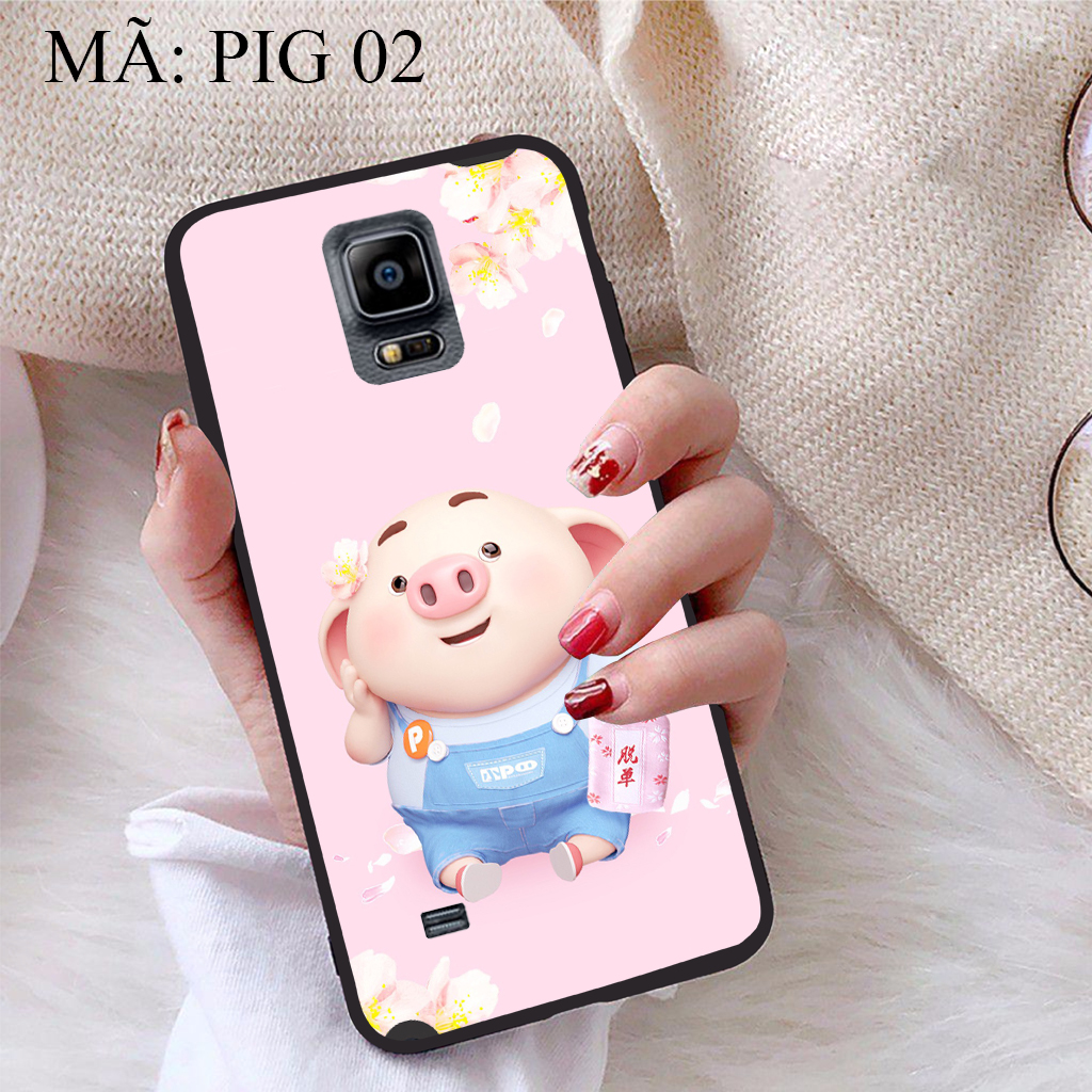 [HCM]Ốp lưng iCase dành cho Samsung Galaxy Note 4 viền dẻo TPU BST Pig Cute