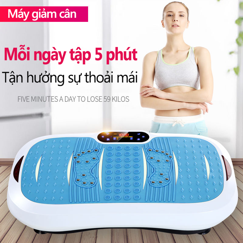 Máy massage rung lắc đánh bay mỡ bụng, thiết bị tập thể dục cho người lười