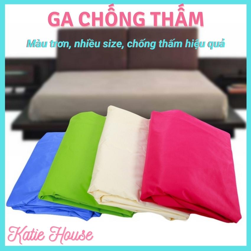 Ga chống thấm, ga trải giường chống thấm nước cho bé sơ sinh và người già, ga nệm 1m6, 1m8, 2m2 x 2m, nhiều màu