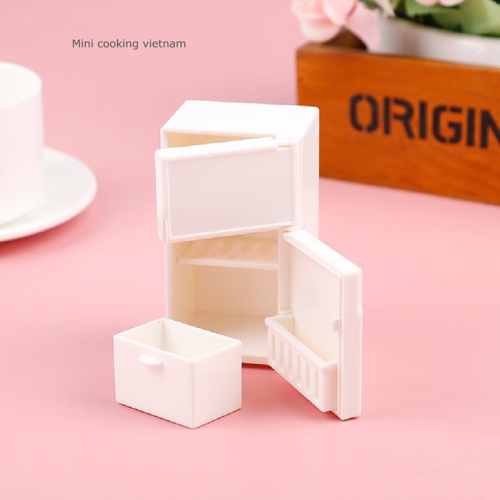 Tủ lạnh mini cho nhà búp bê