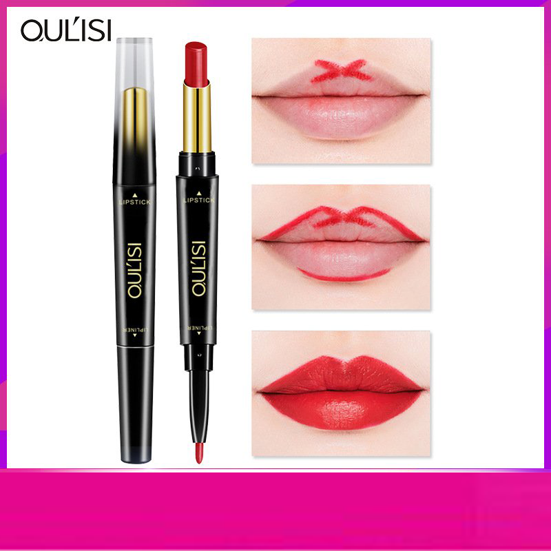 Son môi Oris bút chì kẻ viền môi nữ lì không trôi, đường móc hai đầu xoay son bút chì mờ vẽ tranh son môi