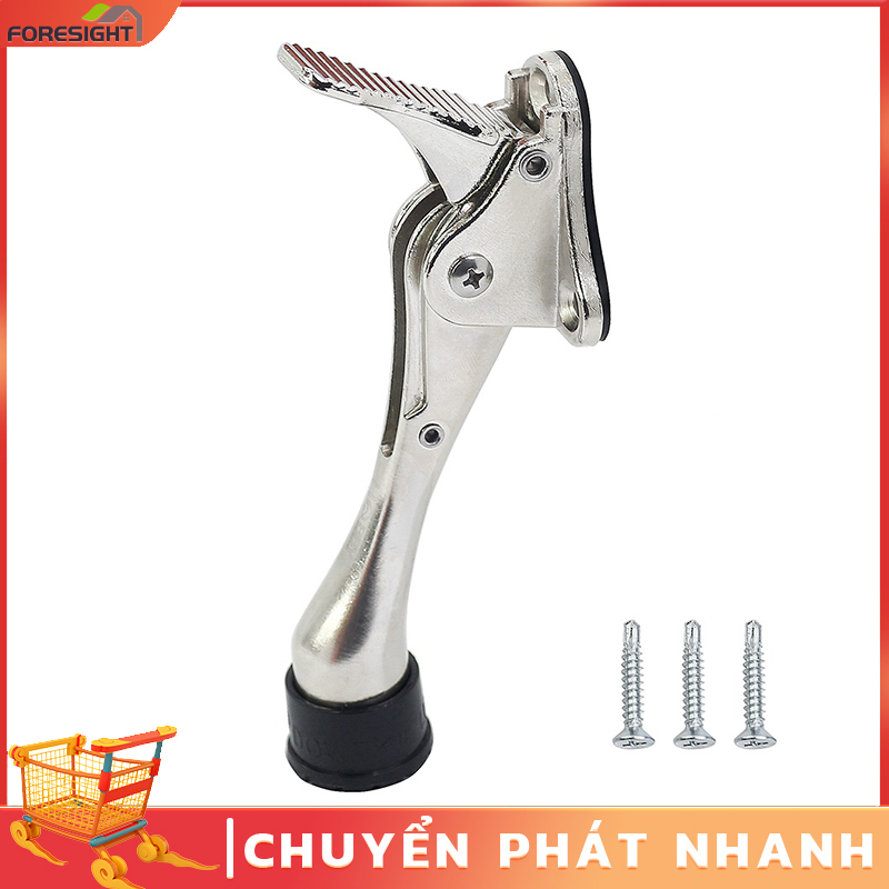 Chặn cửa móng ngựa chống va đập thông minh có lẫy gạt tăng chỉnh được chiều cao giữ cửa chống gió lùa