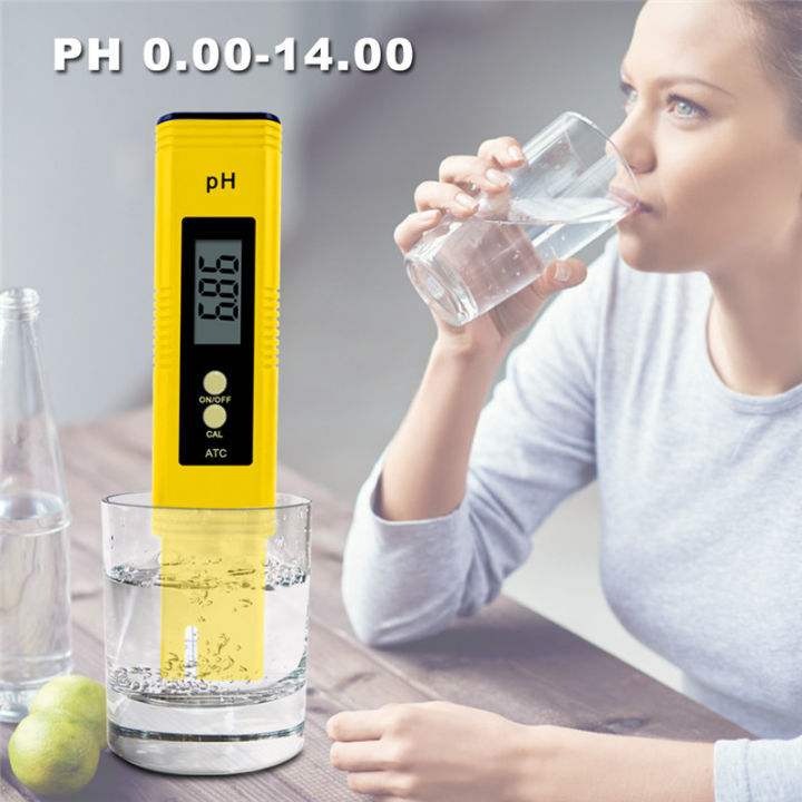 Bút đo độ ph, máy đo độ ph có nút chỉnh，bút đo ph-02 kỹ thuật số lcd