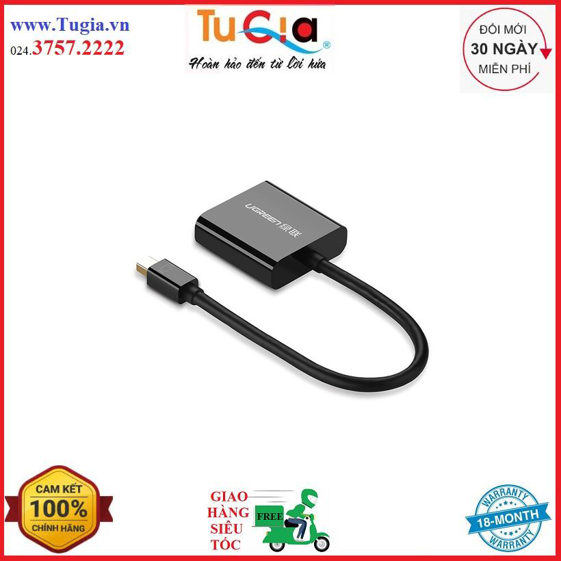 Dây chuyển đổi mini displayport đực sang dvi-i cái dài 15cm ugreen 10448 - hàng chính hãng