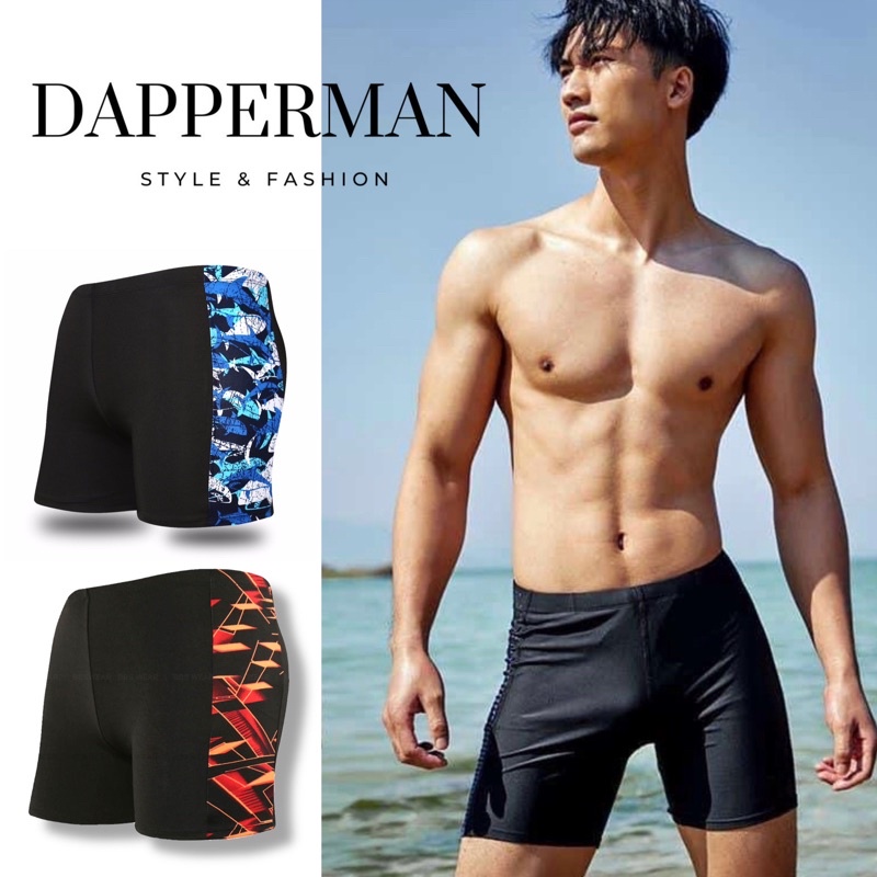 Quần bơi nam ngắn ôm body - quần đi biển tắm biển siêu thoáng dáng đẹp DAPPERMAN