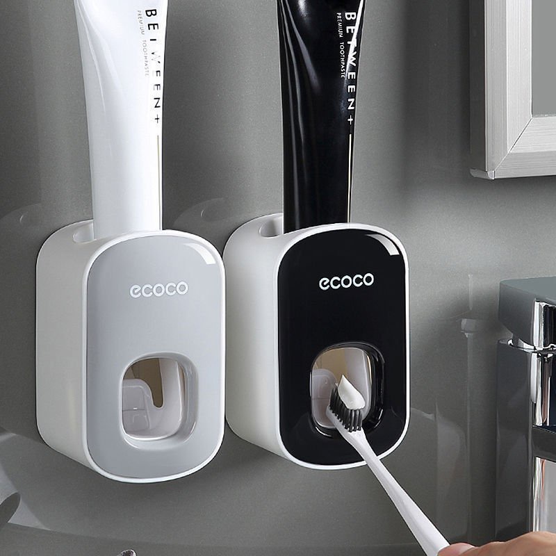Kệ nhả kem đánh răng ecoco thiết kế dán tường thông minh không cần khoan đục