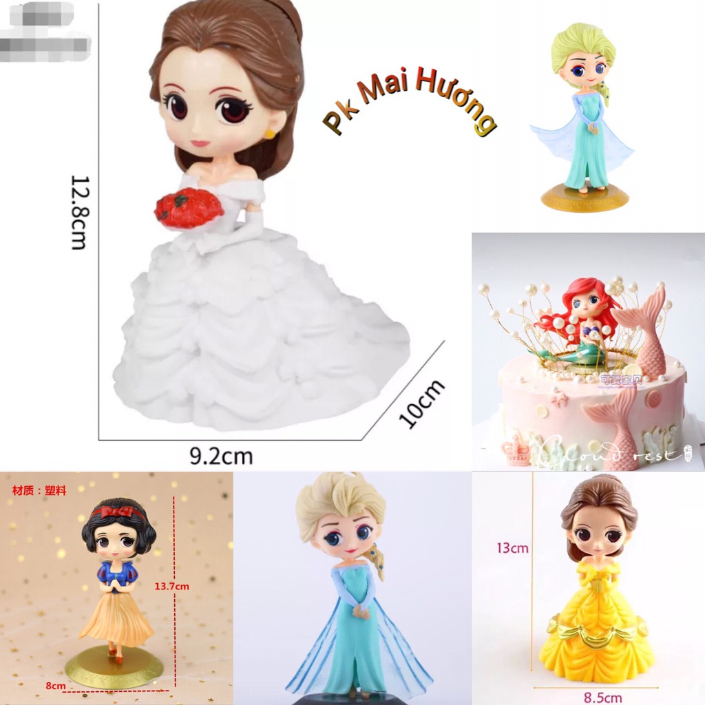 Phụ Kiện Bánh Sinh Nhật Bánh Kem - Các Mẫu Công Chúa