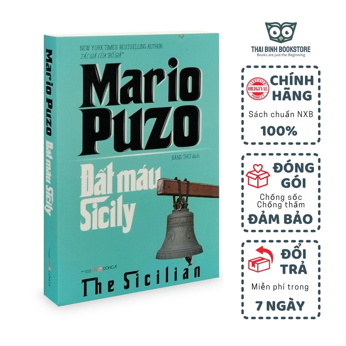 Sách - đất máu sicily - mario puzo - tiểu thuyết văn học - thái bình bookstore