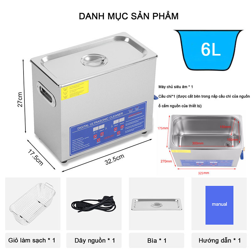 Ultrasonic jewelry cleaner, 30L ultrasonic cleaning machine, Cleaning laboratory beakers, cleaning medical equipment, washing fruit, washing seafood - 4