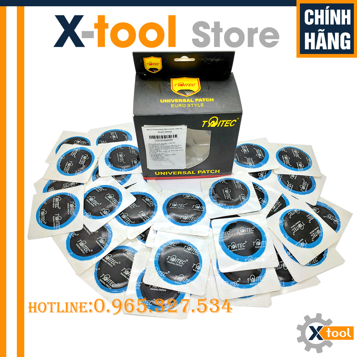 50 Miếng Vá Lốp, Vá Vỏ cho Lốp không săm, Xe Máy, Ô tô - EUR-45( Tiêu Chuẩn Nhật Bản- Japan)