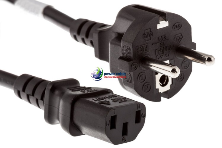 Dây nguồn C13; cáp nguồn C13; dây nồi cơm; dây máy tính; dây ấm nước điện