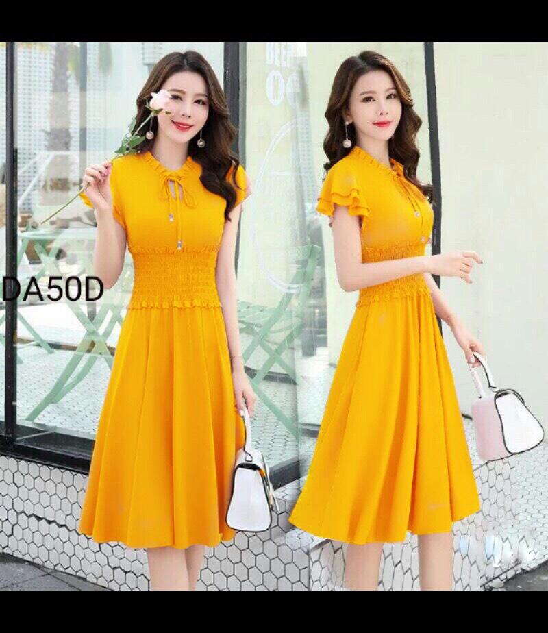 Đầm Xuông Nhún EO Mighty Fashion