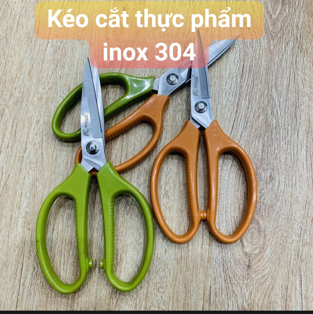 Kéo căt thực phẩm inox cao cấp không gỉ thương hiệu Kapusi Kéo cắt thịt gà, Kéo cắt nhôm, Kéo tỉa cành siêu bén, kéo cắt bông hoa