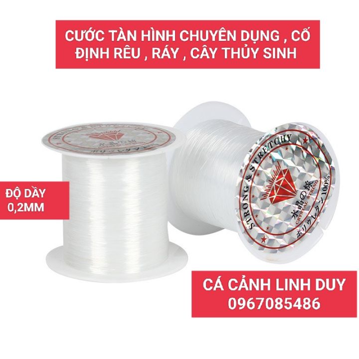 Cước Buộc Rêu - Ráy - Cây Thuỷ Sinh trong suốt, cước tàng hình cho bể cá, bể thủy sinh