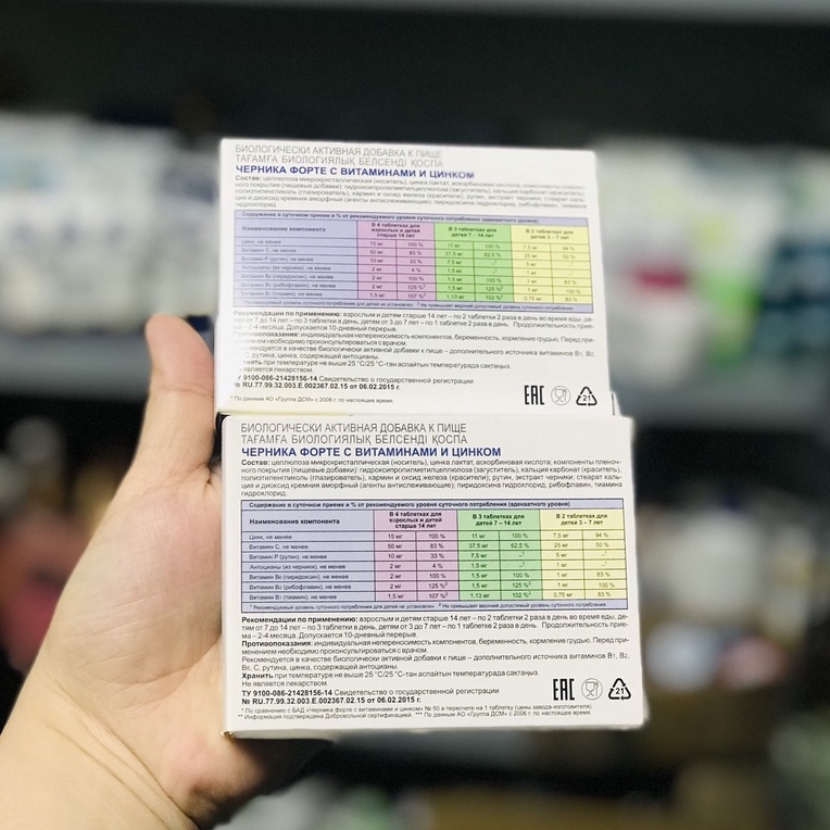 Viên Uống Sáng Mắt Blueberry Forte Của Nga