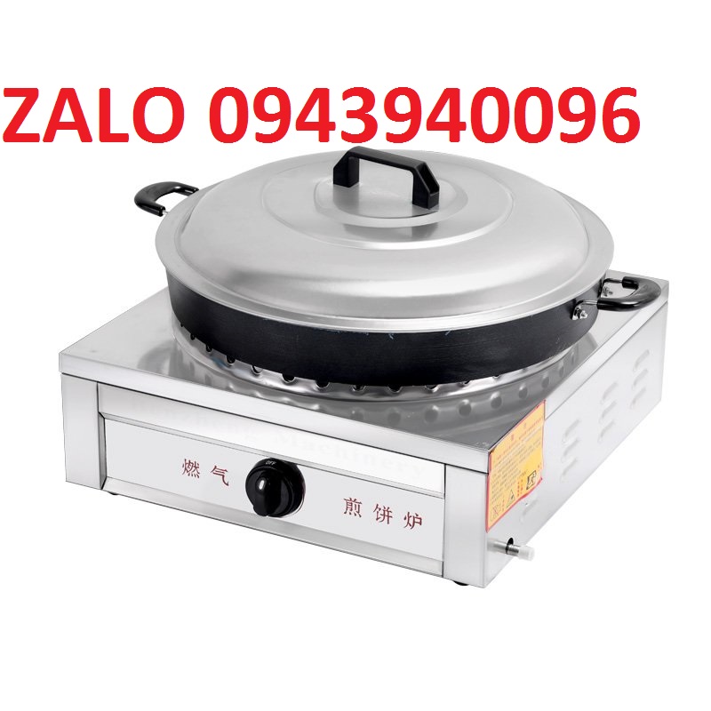 máy chiên bánh bao-bếp chiên bánh bao dùng gas-bánh crepe-bánh doremo