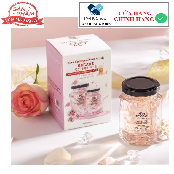 Mặt nạ yến tươi collagen sara natural hàn quốc 100ml - mẫu mới