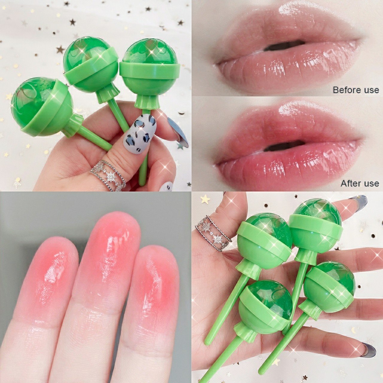 Son dưỡng chiết xuất lô hội hình kẹo mút đáng yêu