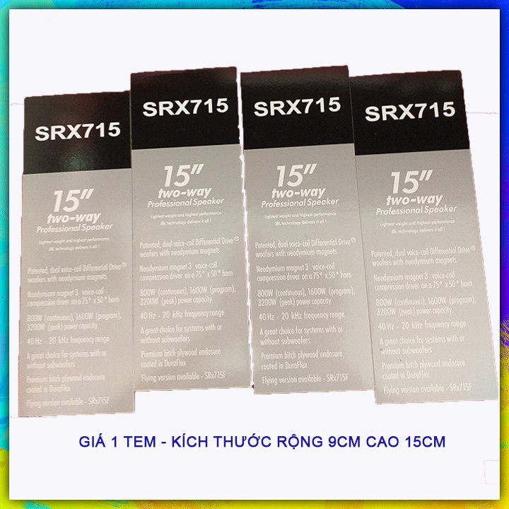 Tem srx 715 decal dán mặt loa có keo dính