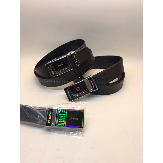 Dây lưng da học sinh, Thắt lưng bé trai khóa lăn cao cấp thông minh cực tiện dụng