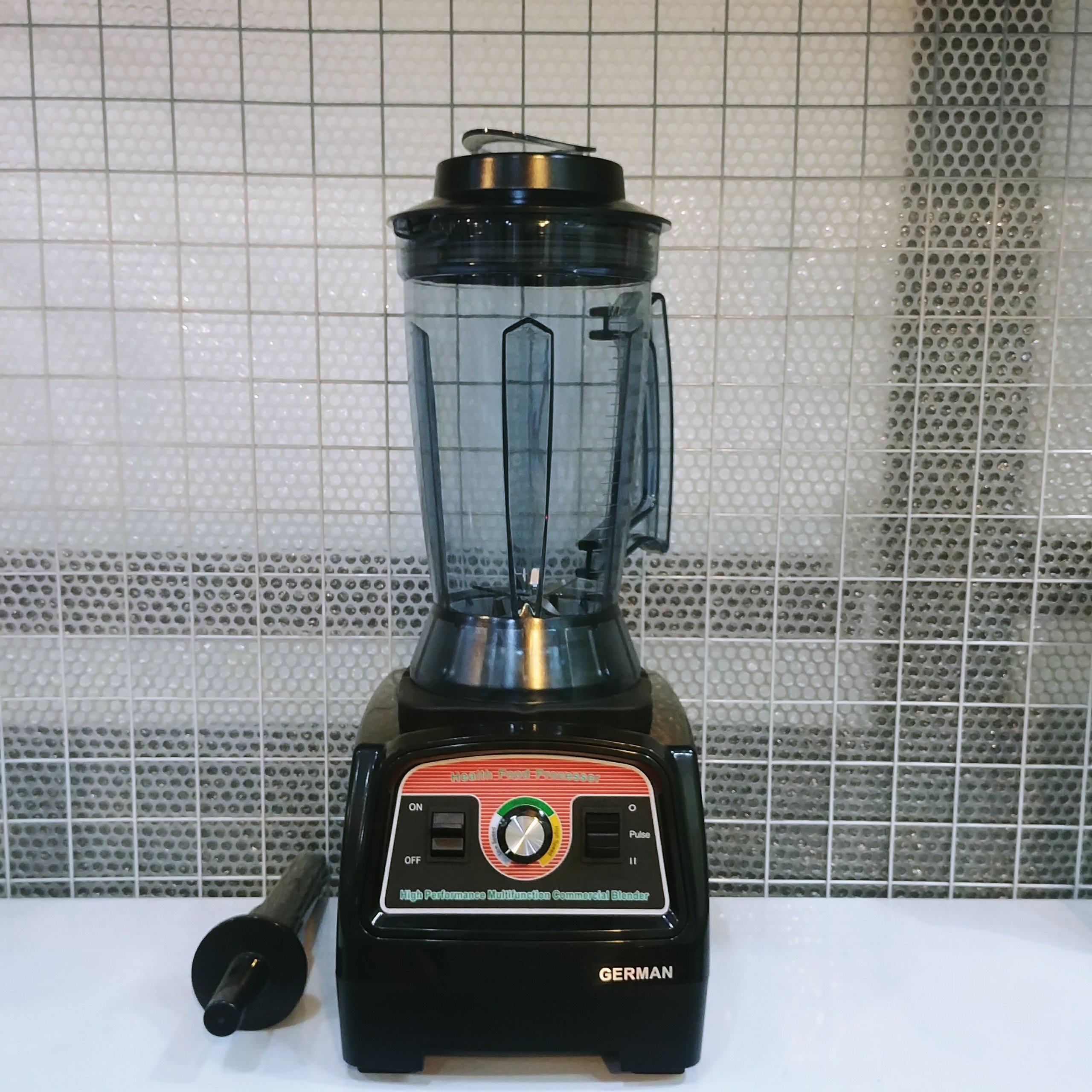 Máy xay công nghiệp german g7400 2800w cối xay 3,9 lít, lưỡi dao 6 cánh