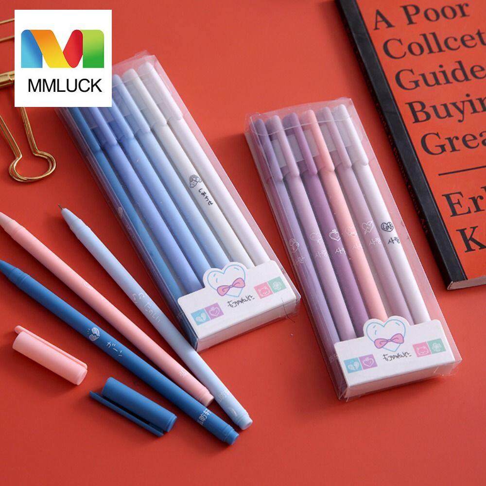 Mmluck Gradient Sáng Tạo Kawaii trường học văn phòng Nguồn Cung Cấp dụng cụ viết Văn Phòng Phẩm Trung Tính Bút mực nước 0.5Mm Bút mực nước Báo Chí Bút Bi Bút gel mực đen Bút mực nước