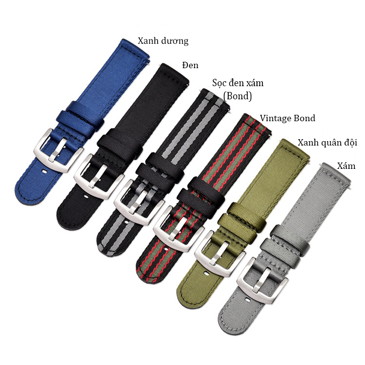 Dây đồng hồ nato 2 mảnh tik032