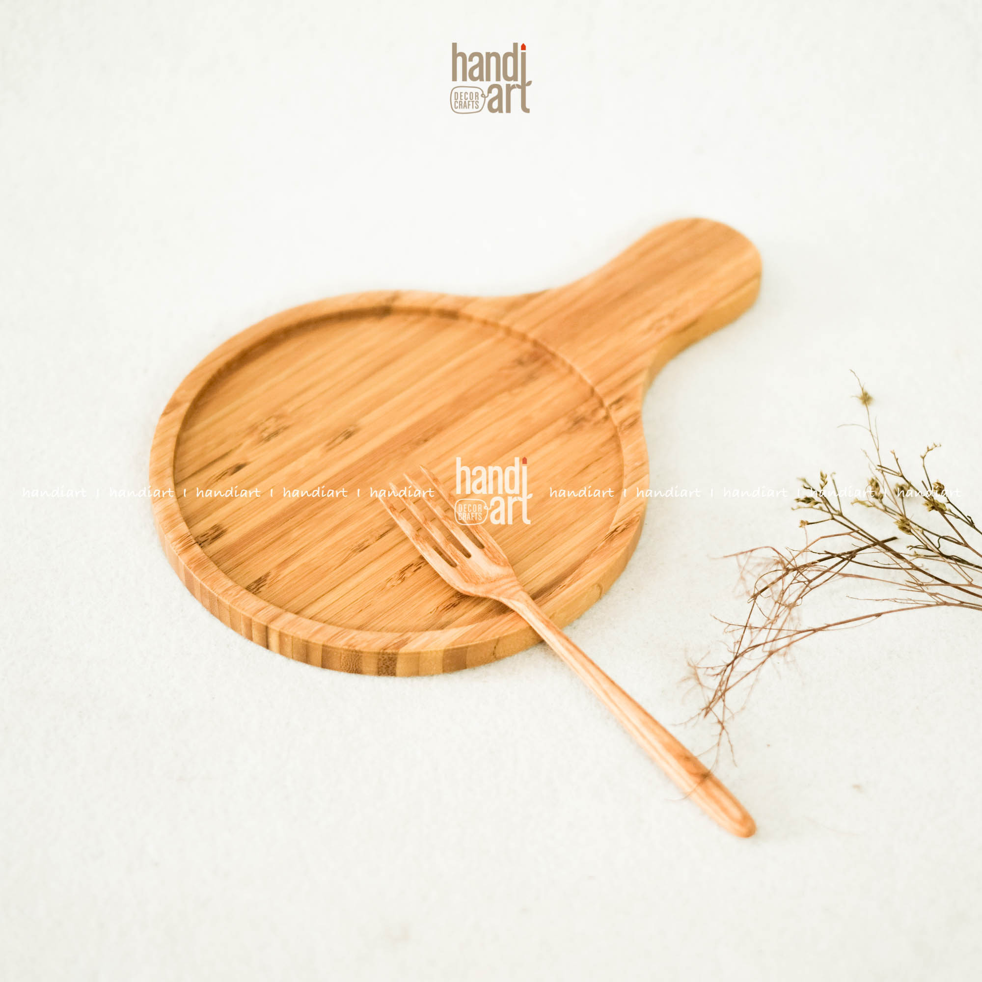 Khay gỗ tre pizza, bamboo wooden tray