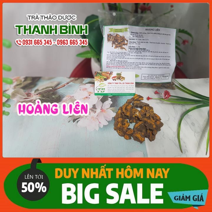 Hoàng liên 100g - hàng công ty 100% tự nhiên uy tín