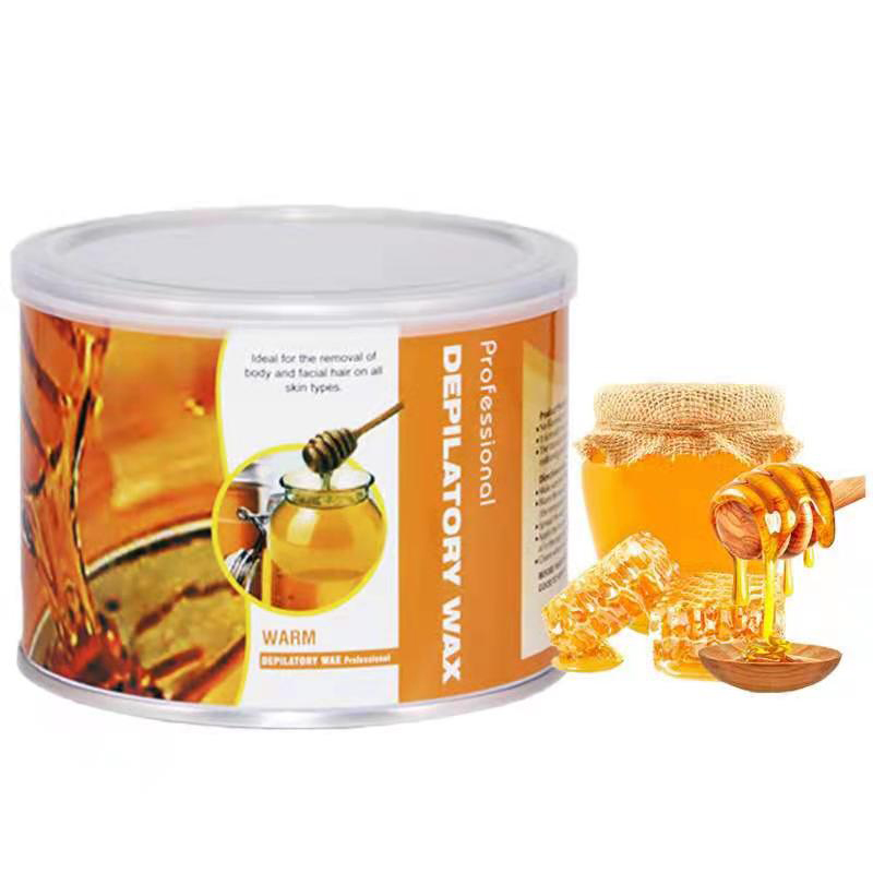 wax lông mật ong cao cấp hũ thiếc 400g + Tặng 10 que gỗ- Gel wax lông mật ong - chuyên dùng wax tẩy lông chân, lông tay - kem tẩy lông được ưa chuộng - wax lông chuyên dùng cho spa