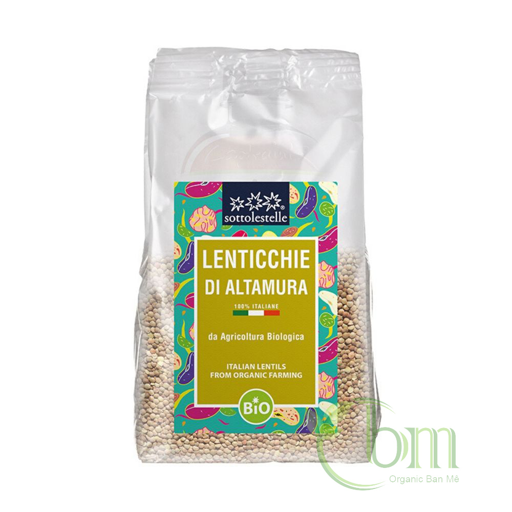Đậu lăng xanh hữu cơ sottolestelle - 400g