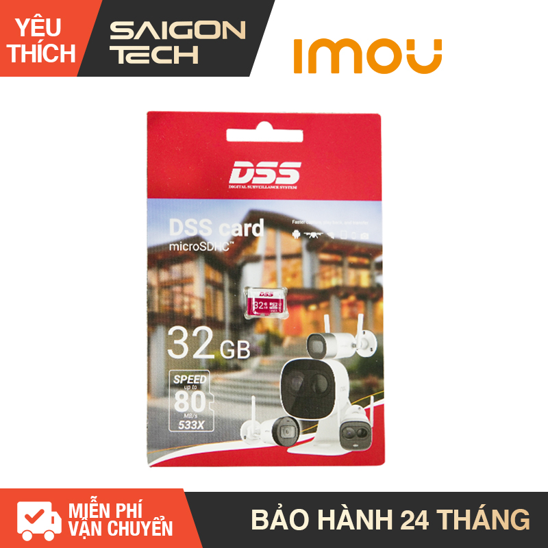 [HCM][NHÀ PHÂN PHỐI] Thẻ nhớ DSS Class 10 Dung lượng 32GB - Hiệu suất cao tốc độ đọc nhanh đến 80MB/s - Tương thích với nhiều hệ điều hành khác nhau - Bảo hành 36 tháng - Hãng phân phối chính thức - Saigon Technology - #thietbiluutru