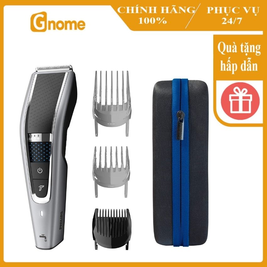 [Hàng Đức] Tông đơ cắt tóc Philips HC5630/15 chạy được 90 phút sử dụng không dây tay cầm tiện dụng để thoải mái và kiểm soát hơn Lưỡi dao bằng thép không gỉ tự mài đảm bảo hiệu suất lâu dài