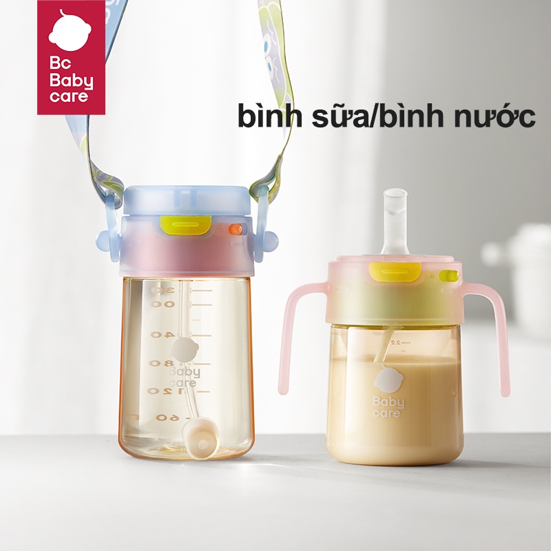 Bc Babycare 220ml 330ml bình nước cho bé Bình sữa PPSU Cốc uống sữa có ống